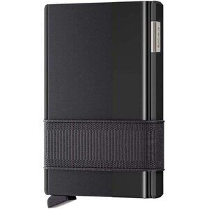 Black Women's Modular Wallet with Cardprotector and Extendable Slide for Cash an